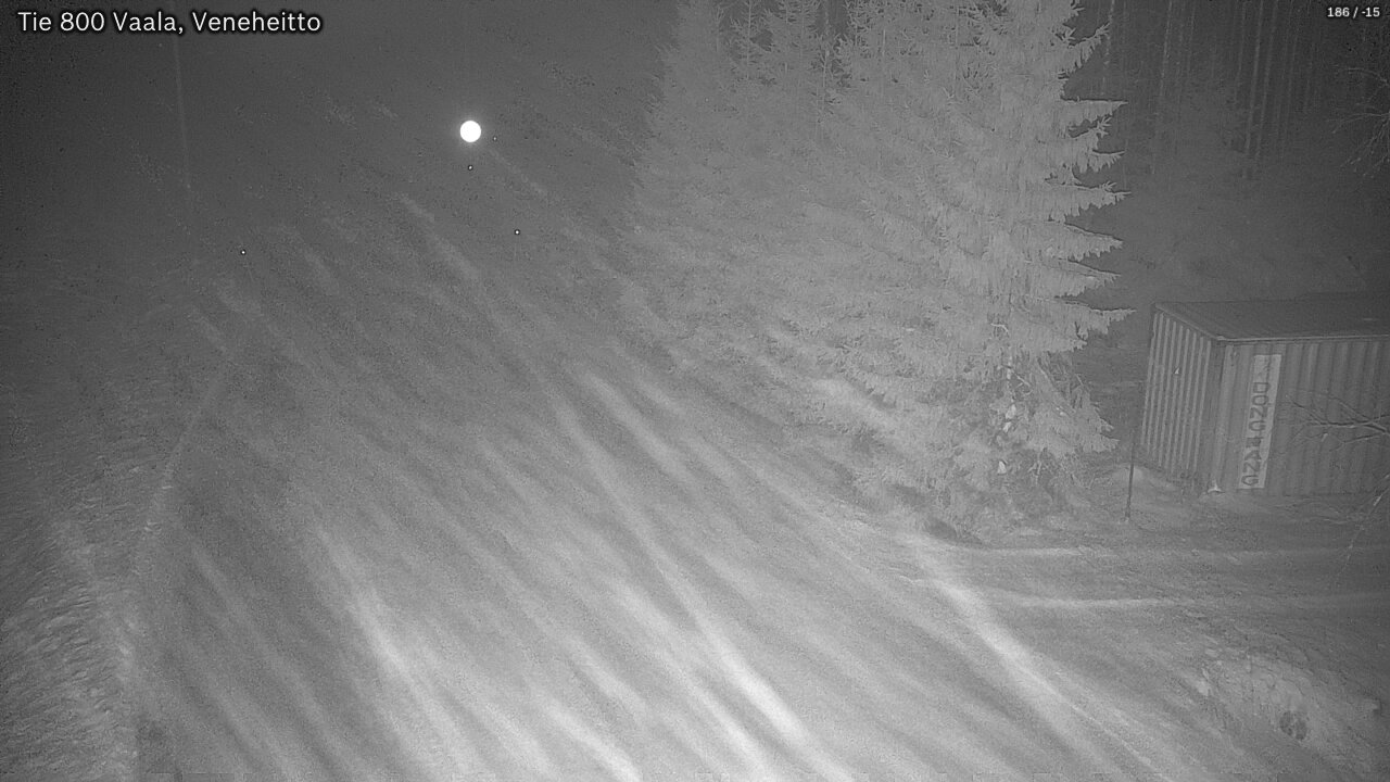 Weather Camera Image Väg 800 Vaala, Veneheitto, Vaala, Pohjois-Pohjanmaa