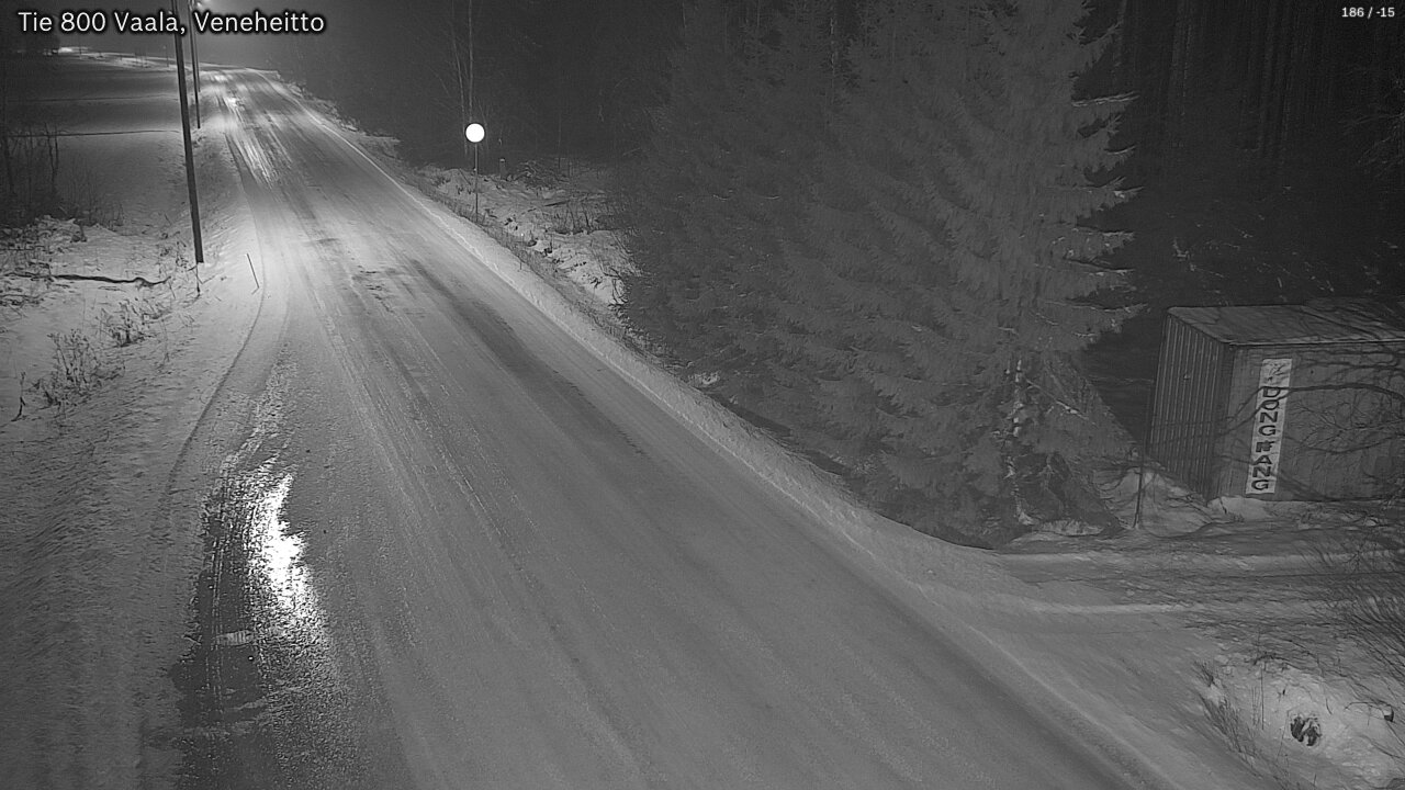 Weather Camera Image Väg 800 Vaala, Veneheitto, Vaala, Pohjois-Pohjanmaa