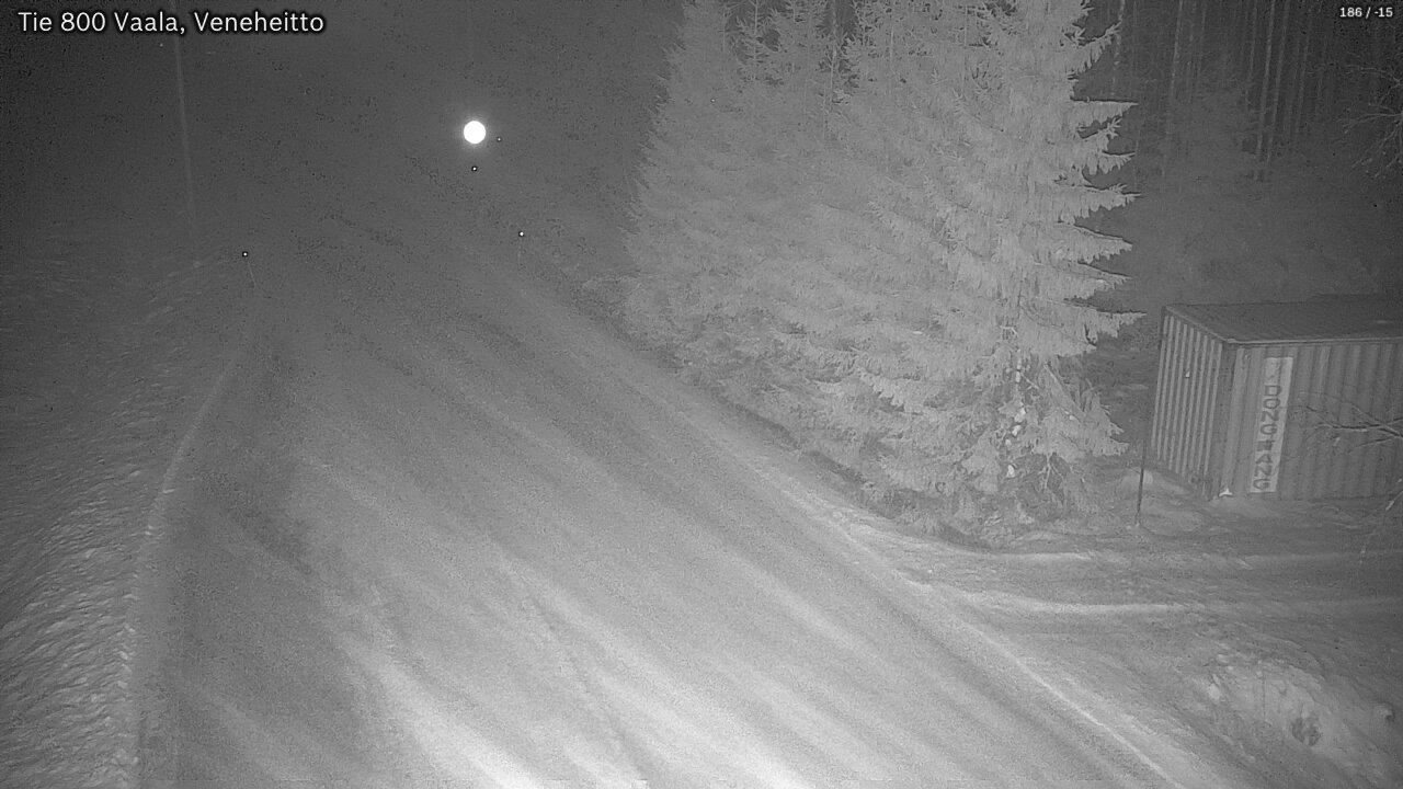 Weather Camera Image Väg 800 Vaala, Veneheitto, Vaala, Pohjois-Pohjanmaa