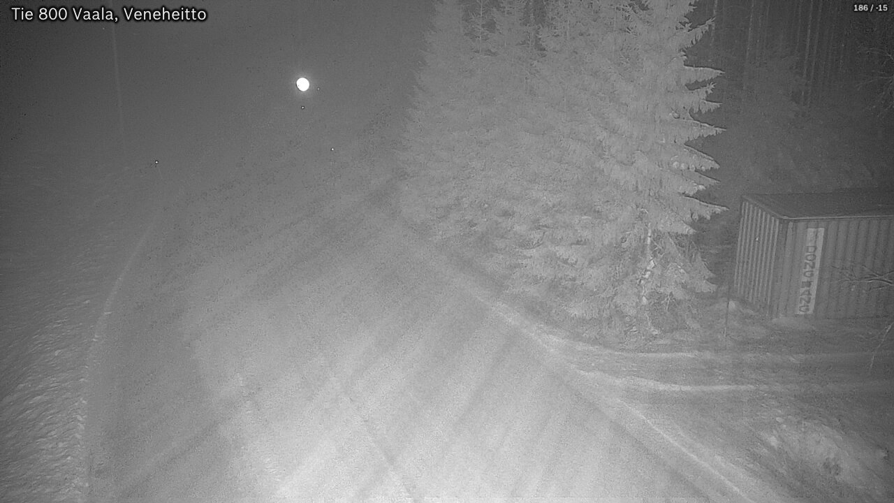 Weather Camera Image Väg 800 Vaala, Veneheitto, Vaala, Pohjois-Pohjanmaa