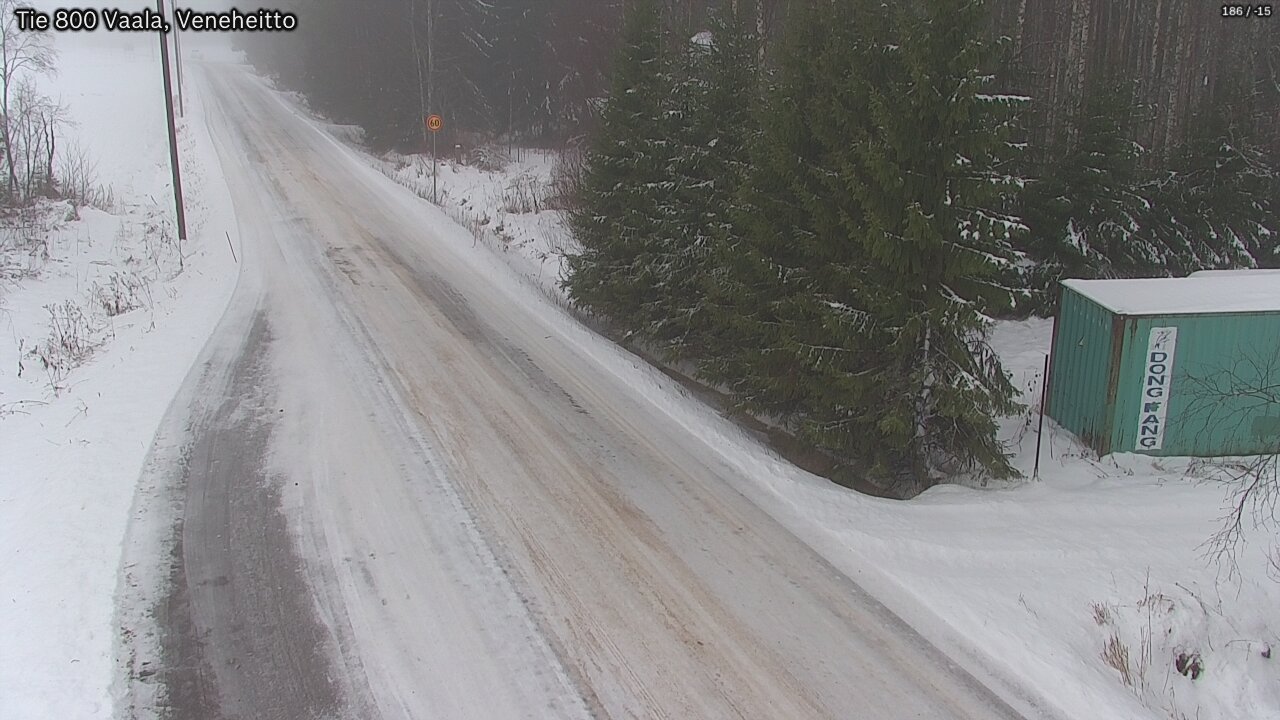 Weather Camera Image Väg 800 Vaala, Veneheitto, Vaala, Pohjois-Pohjanmaa