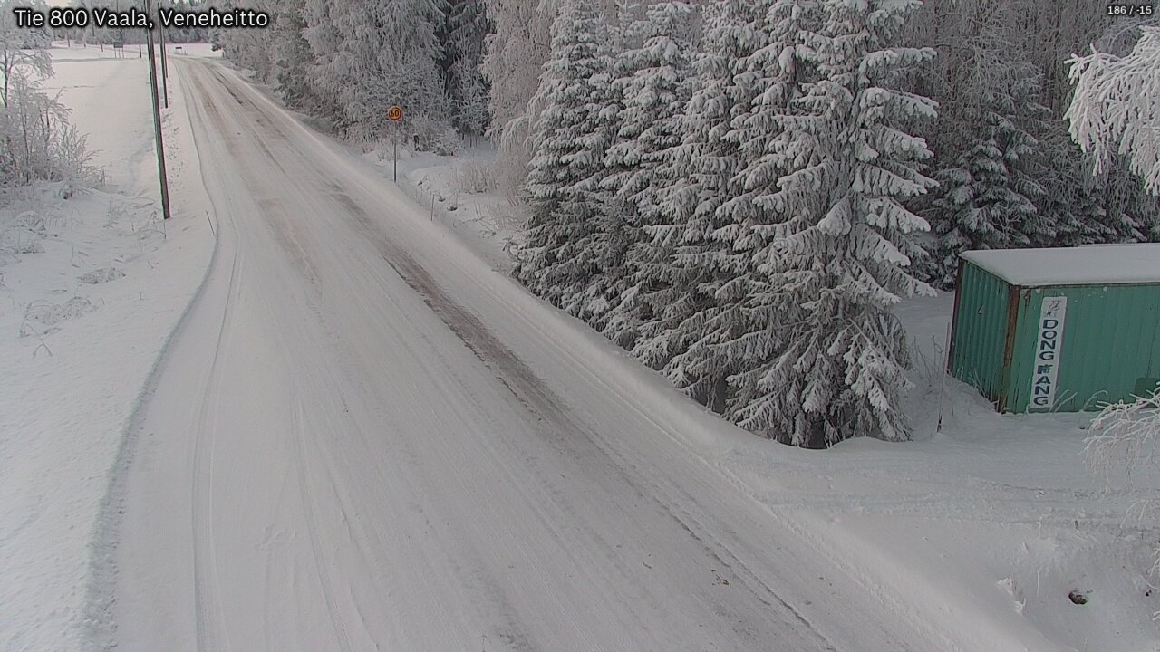 Weather Camera Image Road 800 Vaala, Veneheitto, Vaala, Pohjois-Pohjanmaa