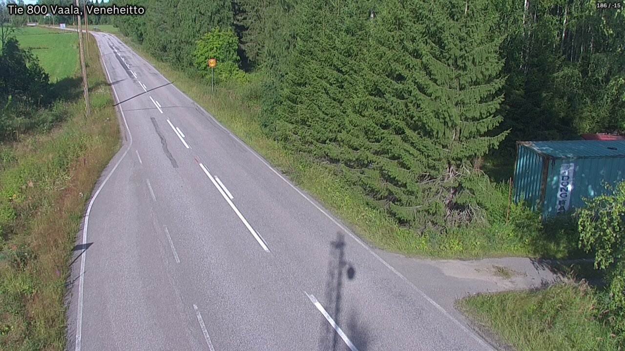 Kelikamerat Kuva Tie 800 Vaala, Veneheitto, Vaala, Pohjois-Pohjanmaa