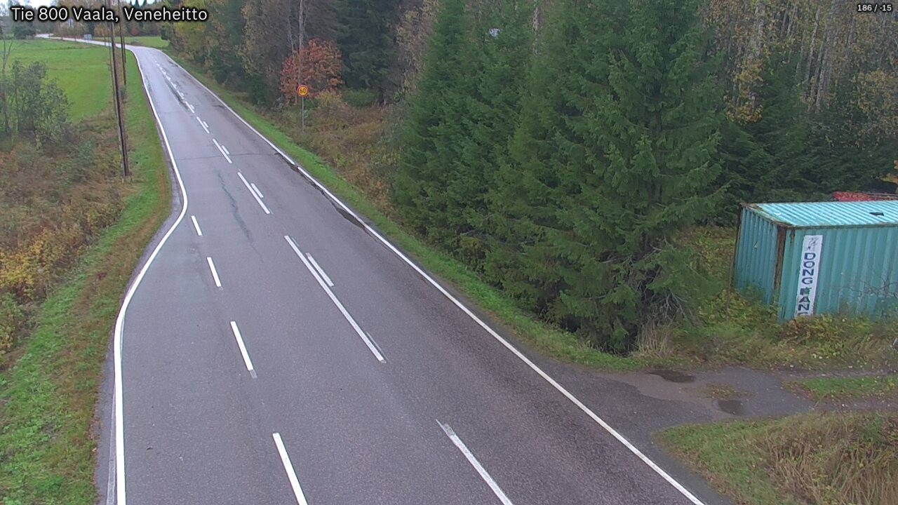 Weather Camera Image Road 800 Vaala, Veneheitto, Vaala, Pohjois-Pohjanmaa