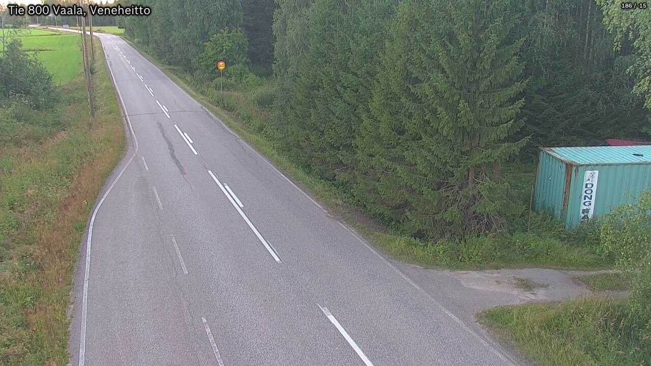 Kelikamerat Kuva Tie 800 Vaala, Veneheitto, Vaala, Pohjois-Pohjanmaa