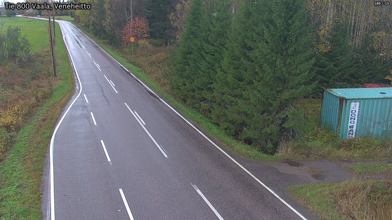 Weather Camera Image Road 800 Vaala, Veneheitto, Vaala, Pohjois-Pohjanmaa