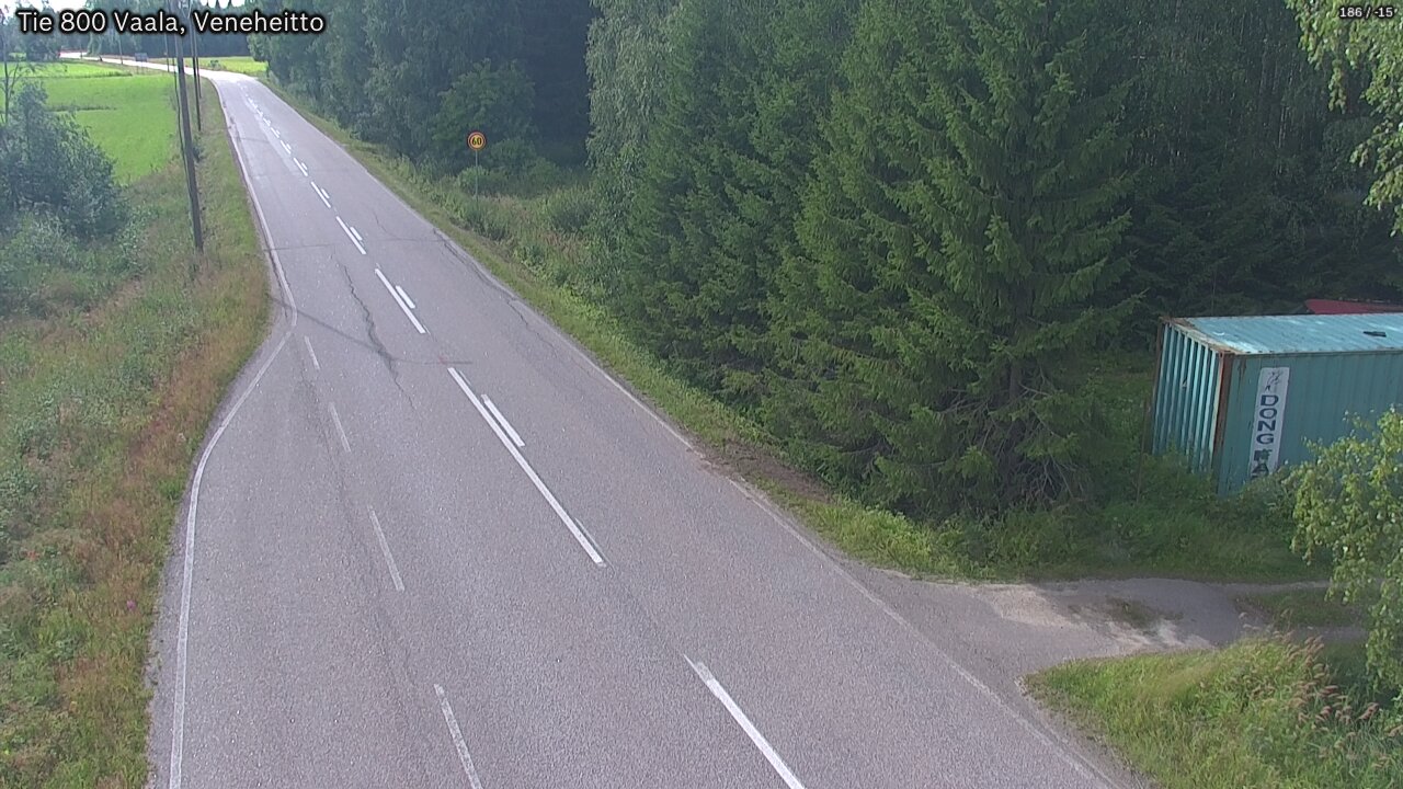 Kelikamerat Kuva Tie 800 Vaala, Veneheitto, Vaala, Pohjois-Pohjanmaa