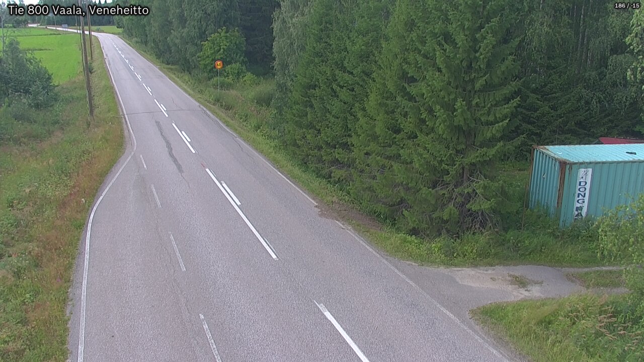 Kelikamerat Kuva Tie 800 Vaala, Veneheitto, Vaala, Pohjois-Pohjanmaa