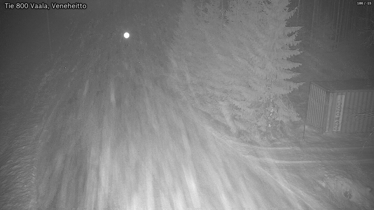 Weather Camera Image Väg 800 Vaala, Veneheitto, Vaala, Pohjois-Pohjanmaa