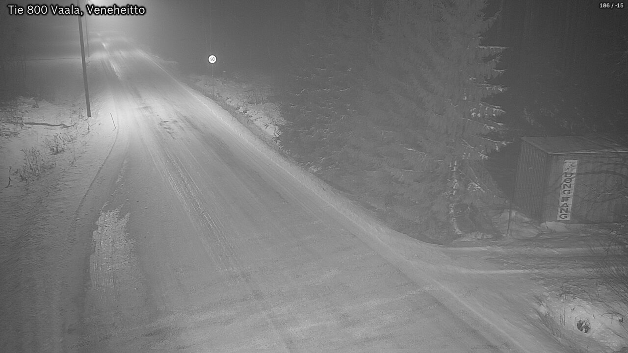 Weather Camera Image Väg 800 Vaala, Veneheitto, Vaala, Pohjois-Pohjanmaa