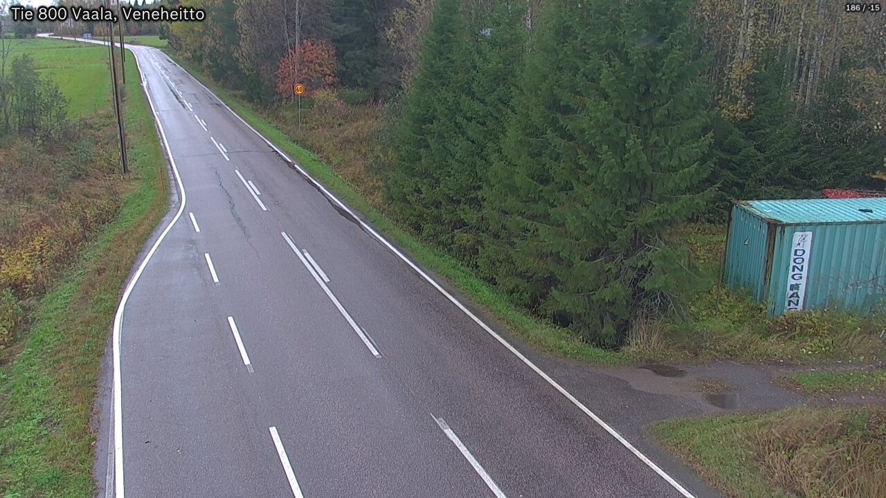 Weather Camera Image Road 800 Vaala, Veneheitto, Vaala, Pohjois-Pohjanmaa