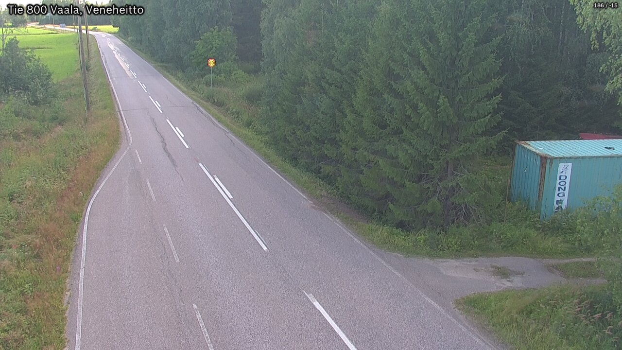 Kelikamerat Kuva Tie 800 Vaala, Veneheitto, Vaala, Pohjois-Pohjanmaa