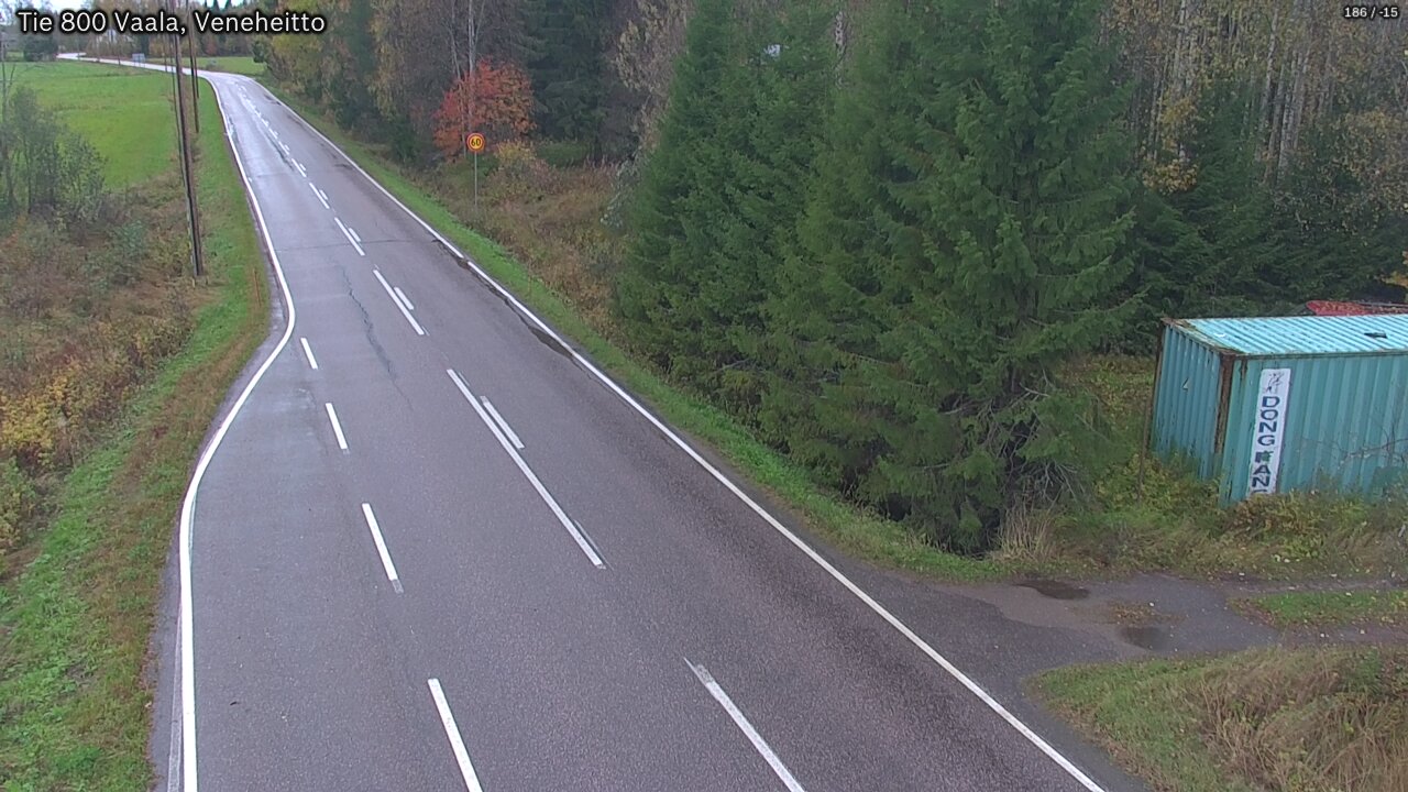Weather Camera Image Road 800 Vaala, Veneheitto, Vaala, Pohjois-Pohjanmaa