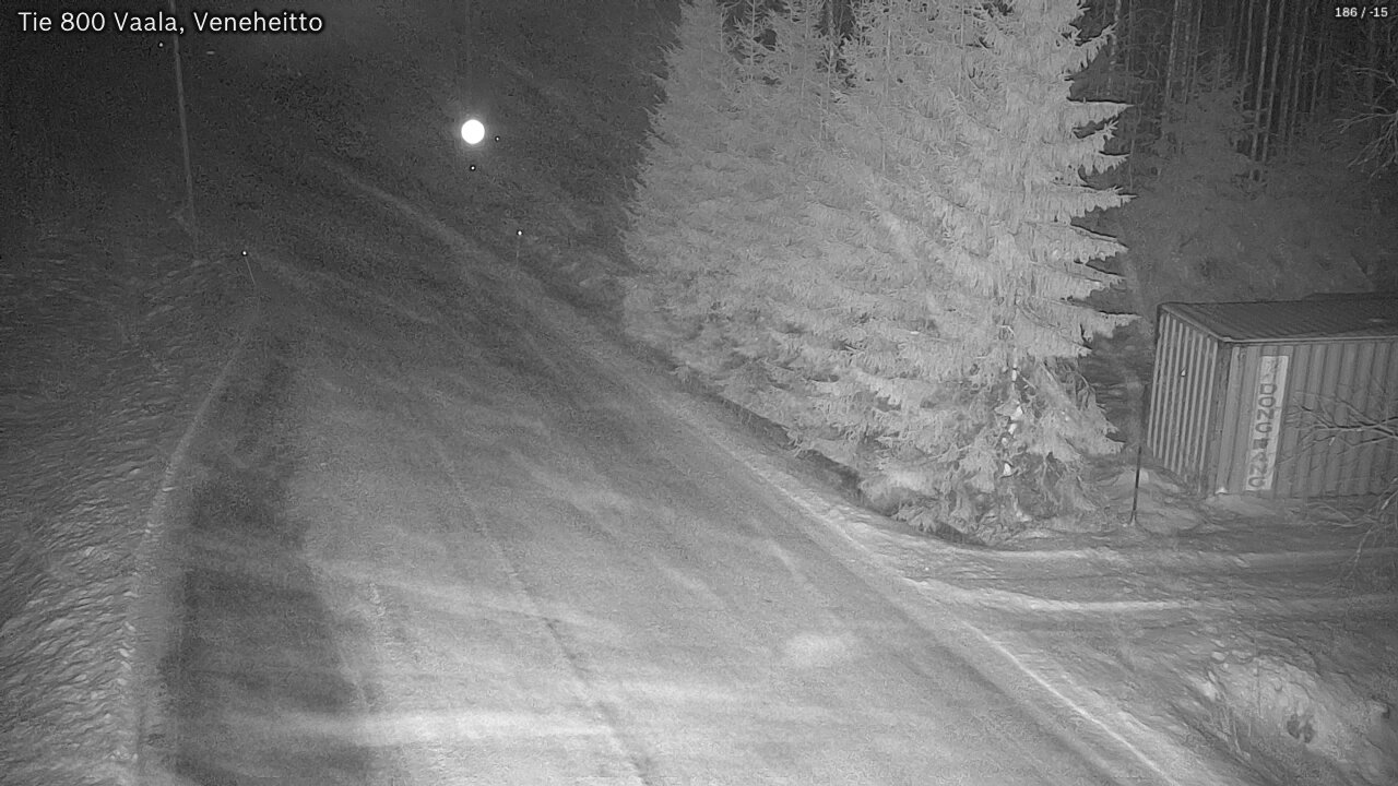 Weather Camera Image Väg 800 Vaala, Veneheitto, Vaala, Pohjois-Pohjanmaa