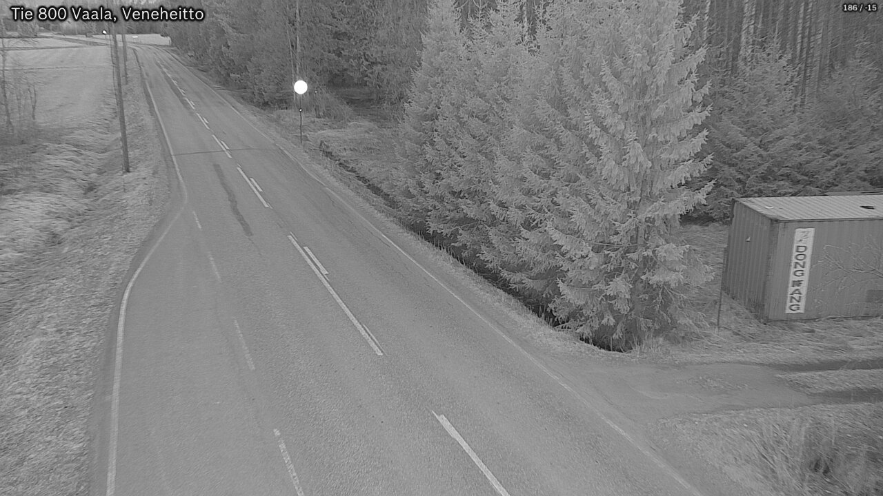 Weather Camera Image Road 800 Vaala, Veneheitto, Vaala, Pohjois-Pohjanmaa