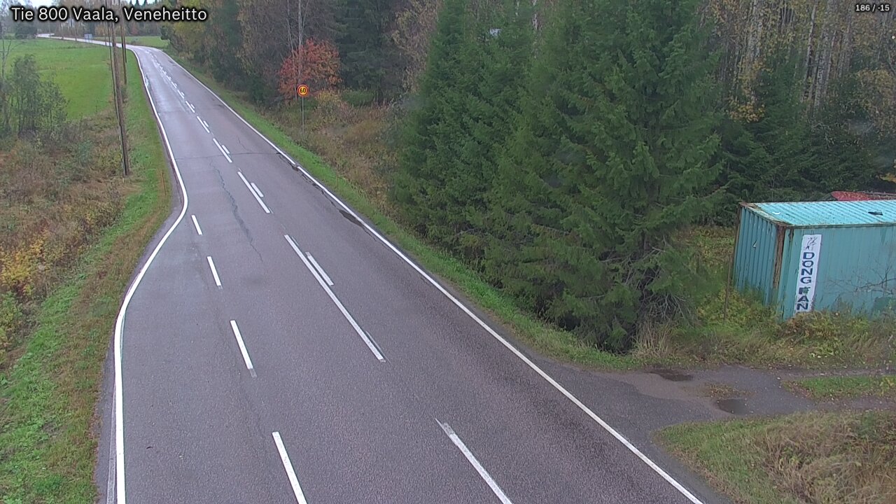 Weather Camera Image Road 800 Vaala, Veneheitto, Vaala, Pohjois-Pohjanmaa