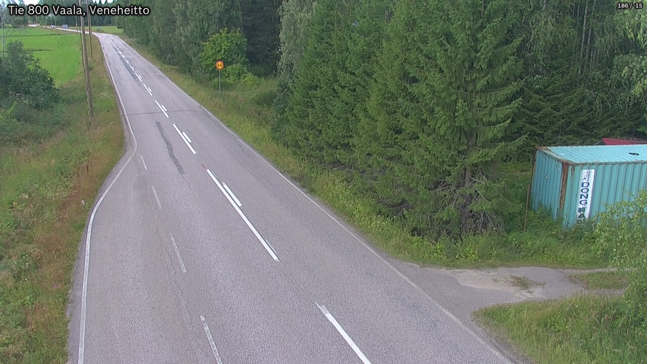 Kelikamerat Kuva Tie 800 Vaala, Veneheitto, Vaala, Pohjois-Pohjanmaa