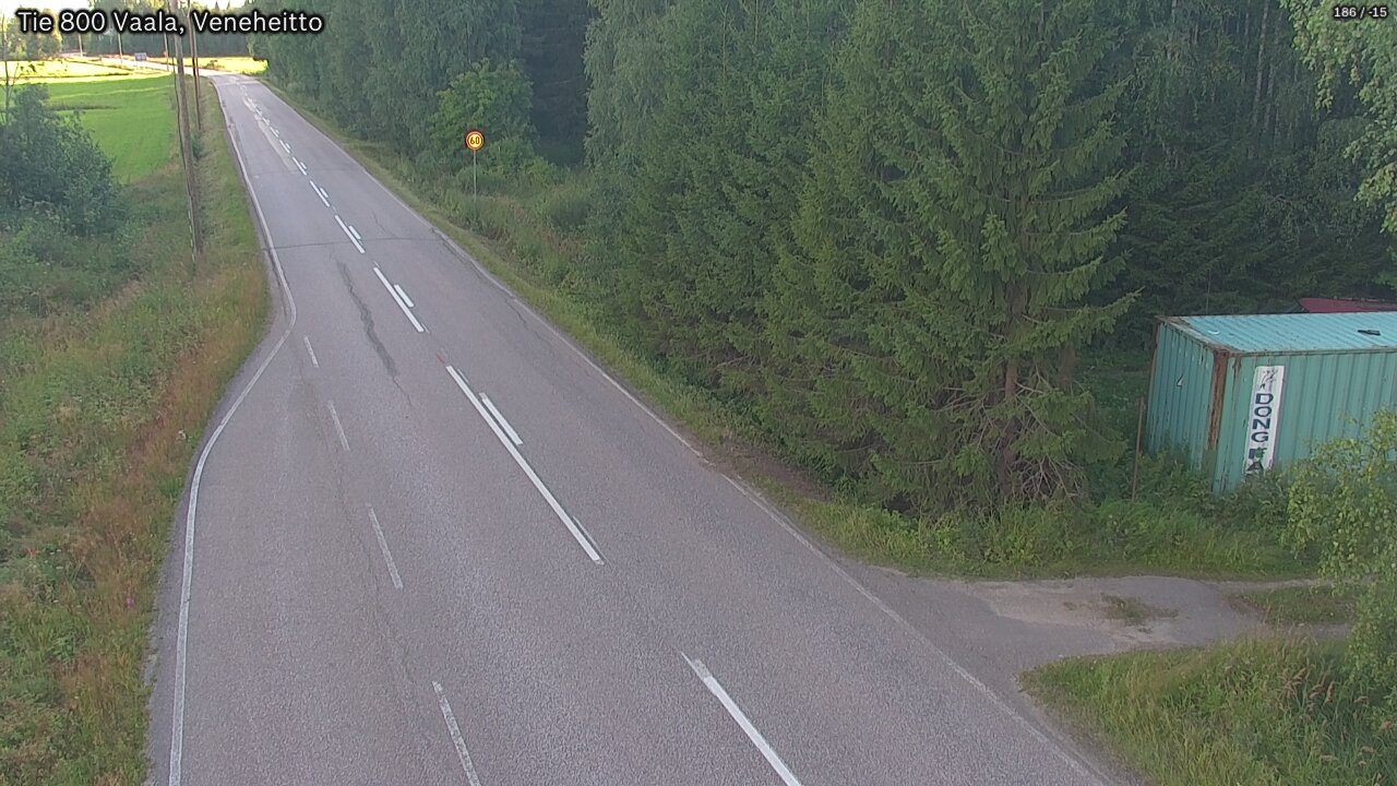 Kelikamerat Kuva Tie 800 Vaala, Veneheitto, Vaala, Pohjois-Pohjanmaa