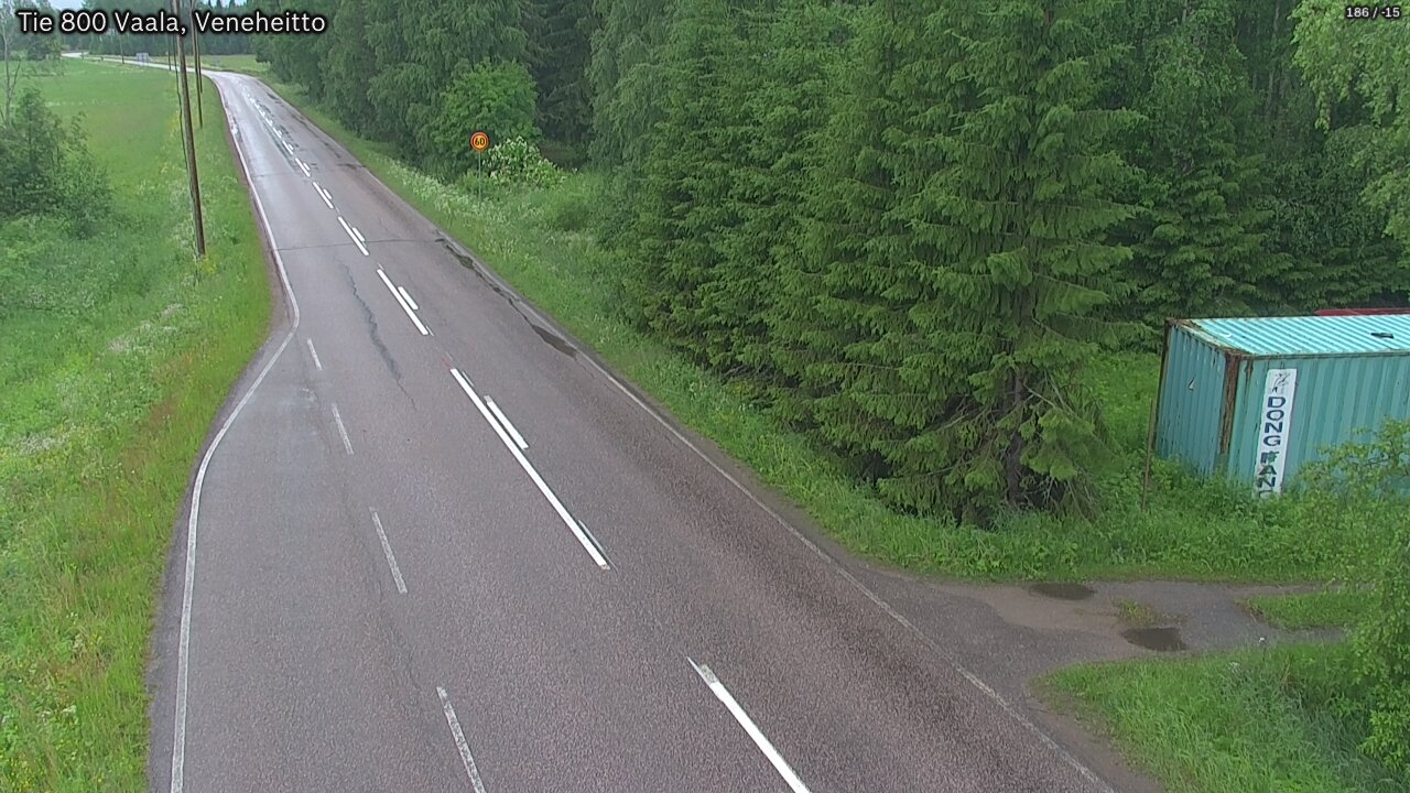 Weather Camera Image Väg 800 Vaala, Veneheitto, Vaala, Pohjois-Pohjanmaa