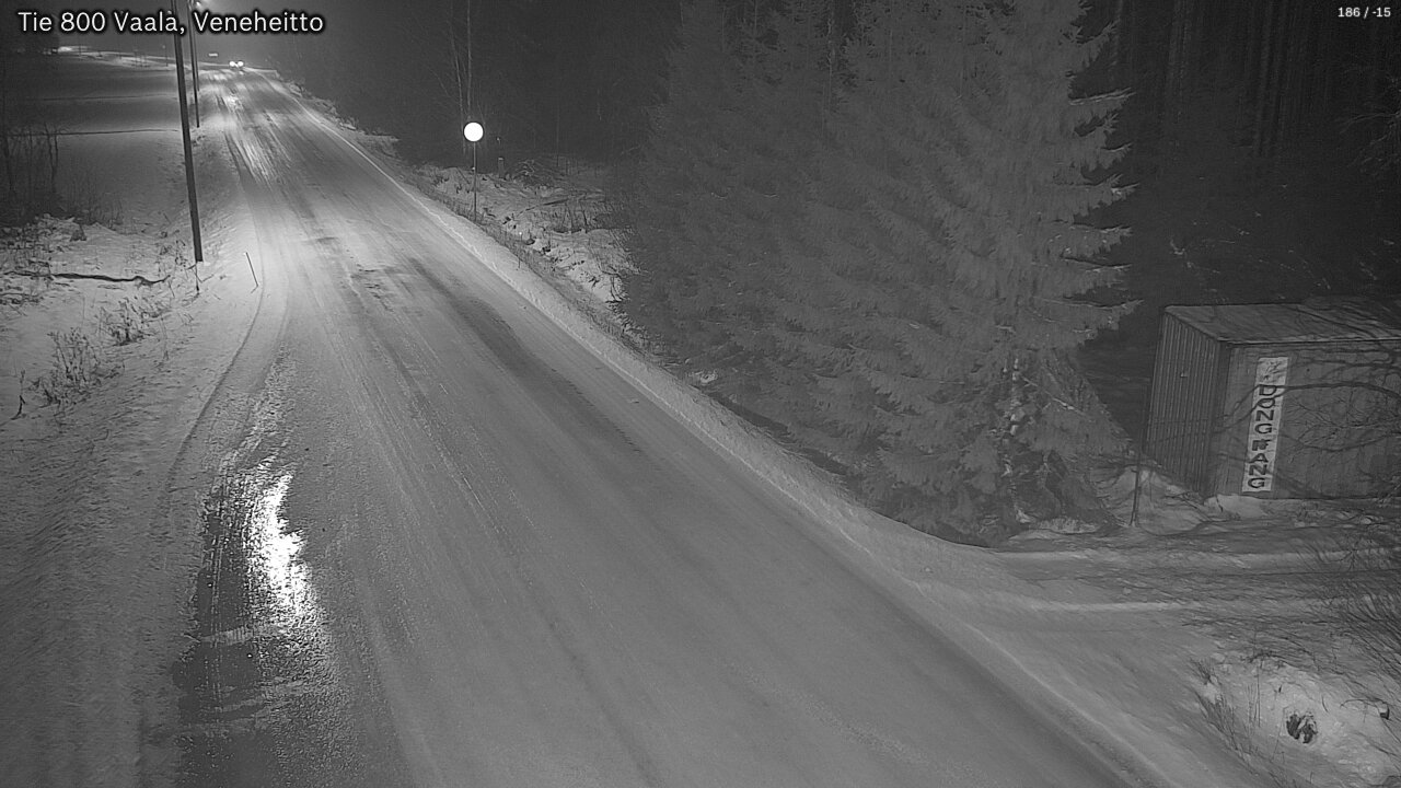 Weather Camera Image Väg 800 Vaala, Veneheitto, Vaala, Pohjois-Pohjanmaa