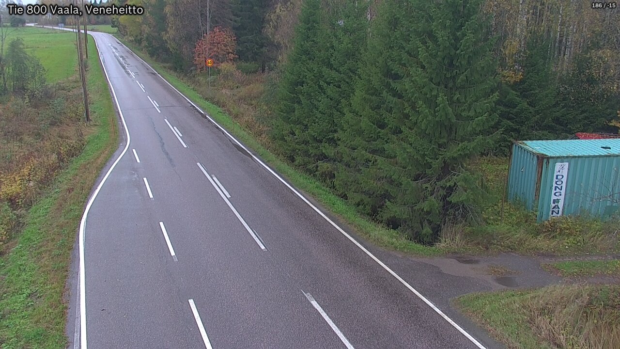 Weather Camera Image Road 800 Vaala, Veneheitto, Vaala, Pohjois-Pohjanmaa