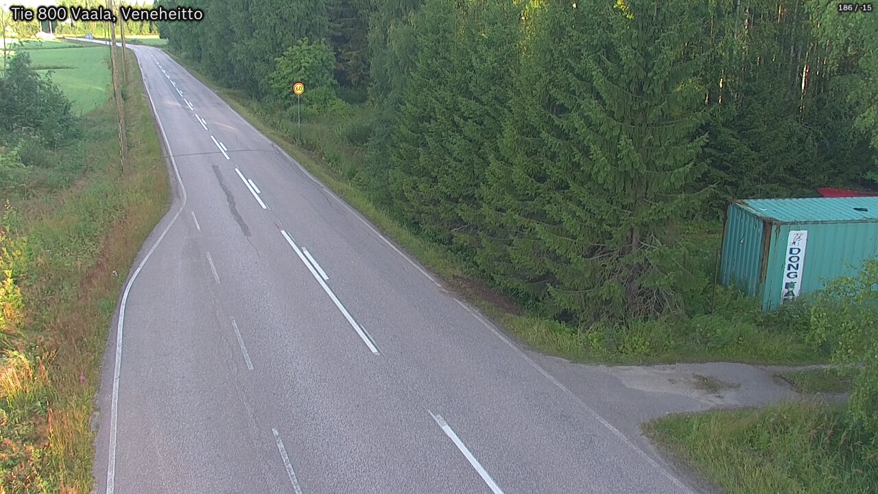 Kelikamerat Kuva Tie 800 Vaala, Veneheitto, Vaala, Pohjois-Pohjanmaa