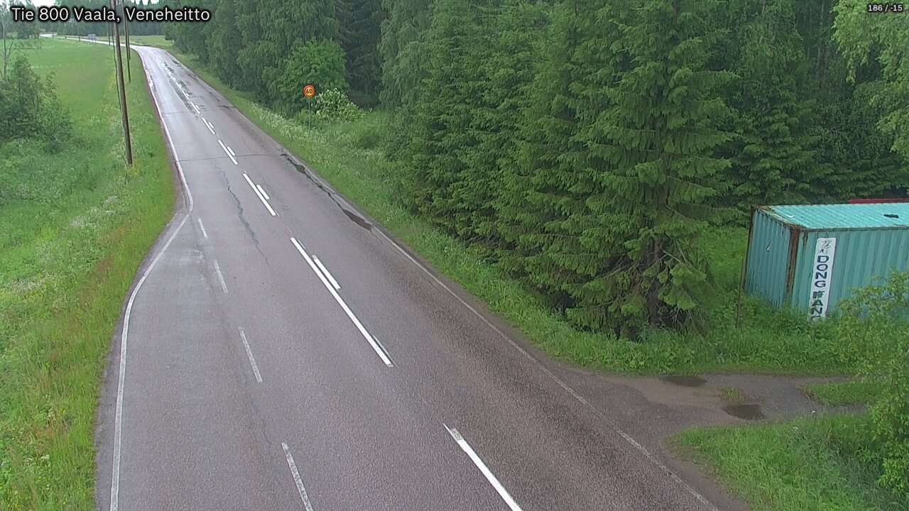 Weather Camera Image Road 800 Vaala, Veneheitto, Vaala, Pohjois-Pohjanmaa