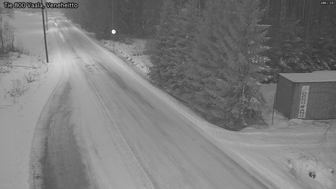 Weather Camera Image Väg 800 Vaala, Veneheitto, Vaala, Pohjois-Pohjanmaa