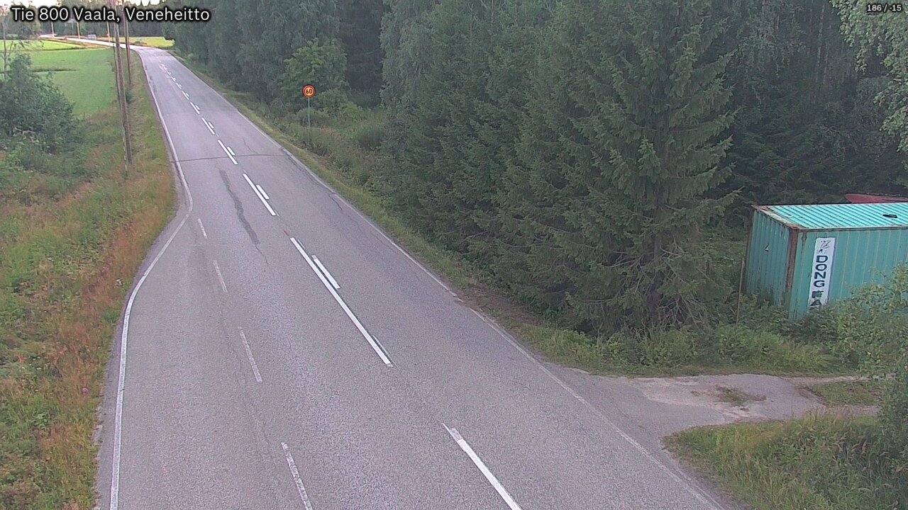 Kelikamerat Kuva Tie 800 Vaala, Veneheitto, Vaala, Pohjois-Pohjanmaa