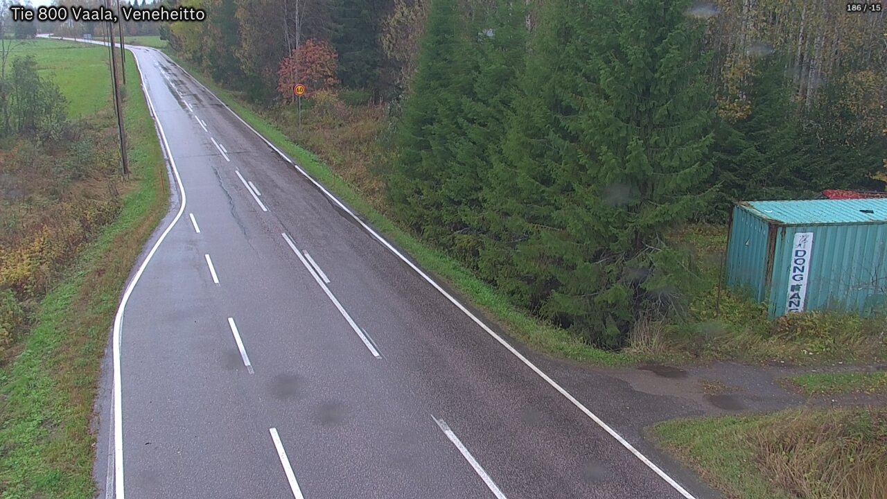 Weather Camera Image Road 800 Vaala, Veneheitto, Vaala, Pohjois-Pohjanmaa