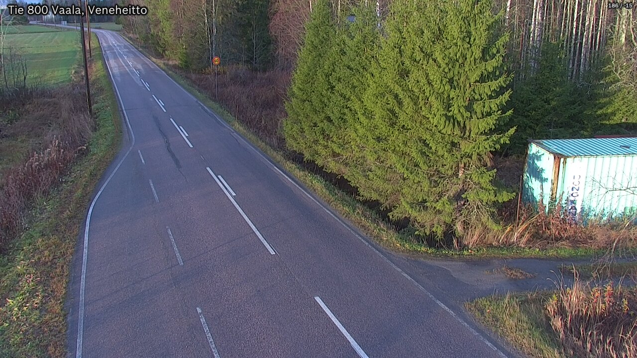 Kelikamerat Kuva Tie 800 Vaala, Veneheitto, Vaala, Pohjois-Pohjanmaa