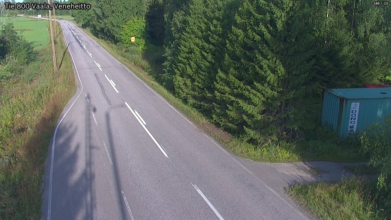 Weather Camera Image Road 800 Vaala, Veneheitto, Vaala, Pohjois-Pohjanmaa