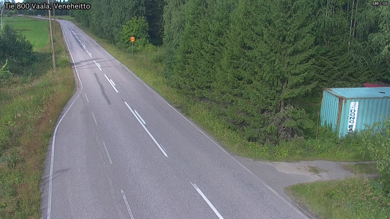 Kelikamerat Kuva Tie 800 Vaala, Veneheitto, Vaala, Pohjois-Pohjanmaa