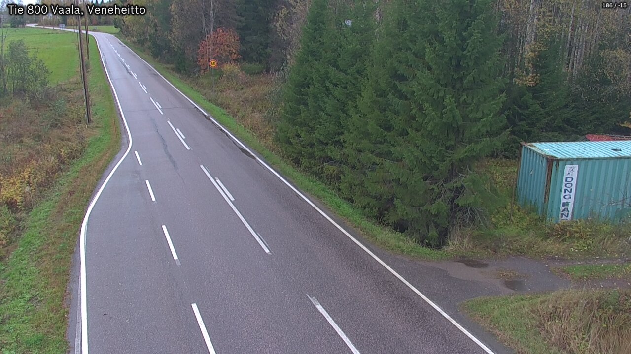Weather Camera Image Road 800 Vaala, Veneheitto, Vaala, Pohjois-Pohjanmaa