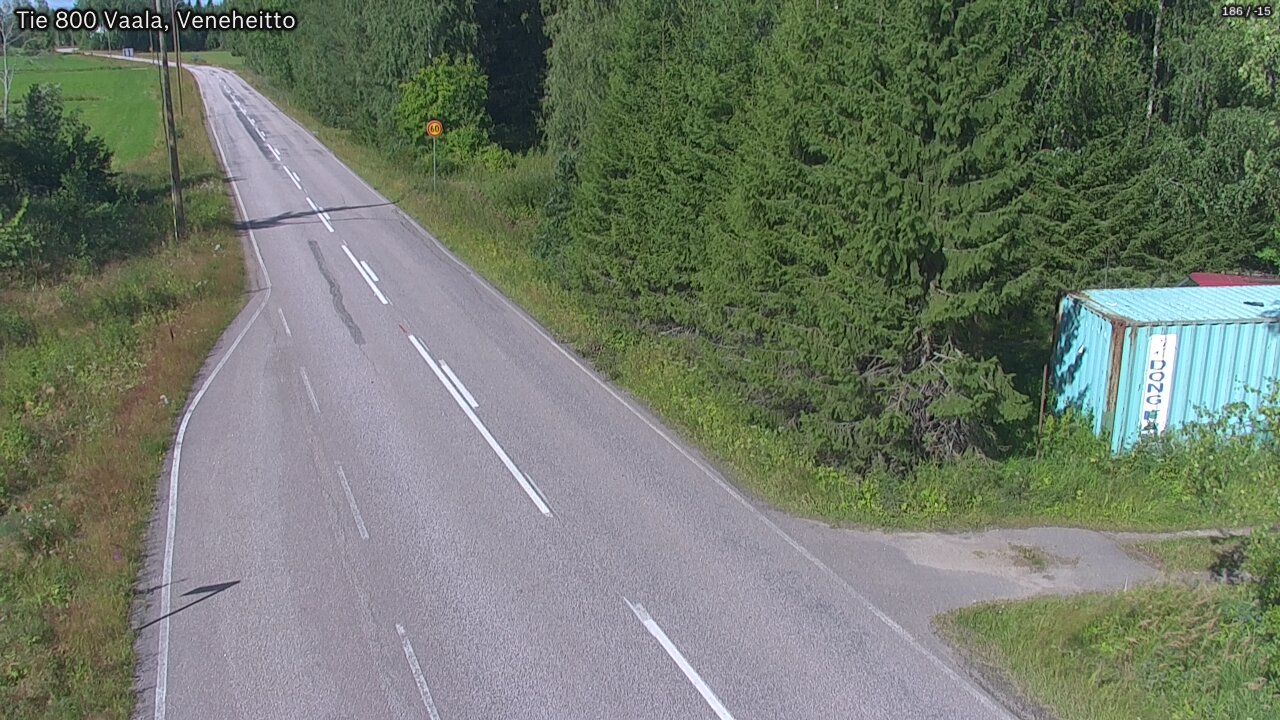 Kelikamerat Kuva Tie 800 Vaala, Veneheitto, Vaala, Pohjois-Pohjanmaa