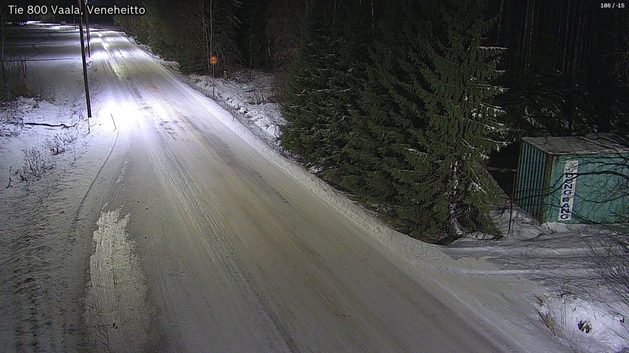 Weather Camera Image Väg 800 Vaala, Veneheitto, Vaala, Pohjois-Pohjanmaa