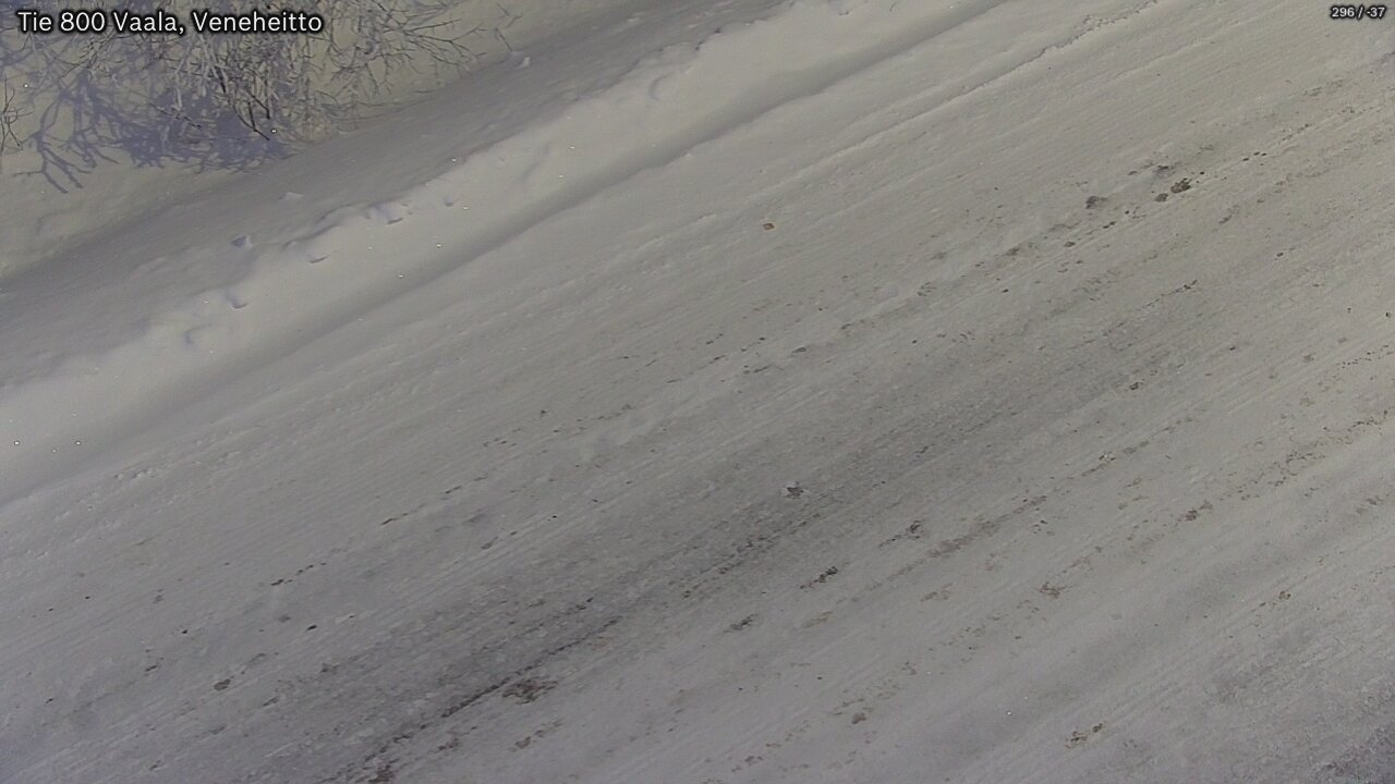 Weather Camera Image Road 800 Vaala, Veneheitto, Vaala, Pohjois-Pohjanmaa