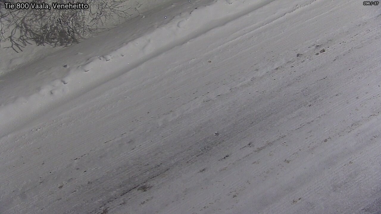 Weather Camera Image Road 800 Vaala, Veneheitto, Vaala, Pohjois-Pohjanmaa