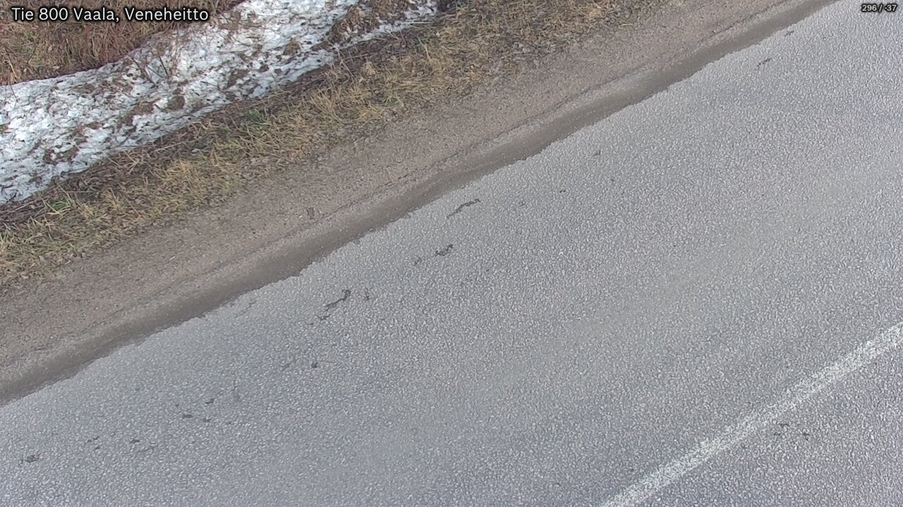 Weather Camera Image Road 800 Vaala, Veneheitto, Vaala, Pohjois-Pohjanmaa