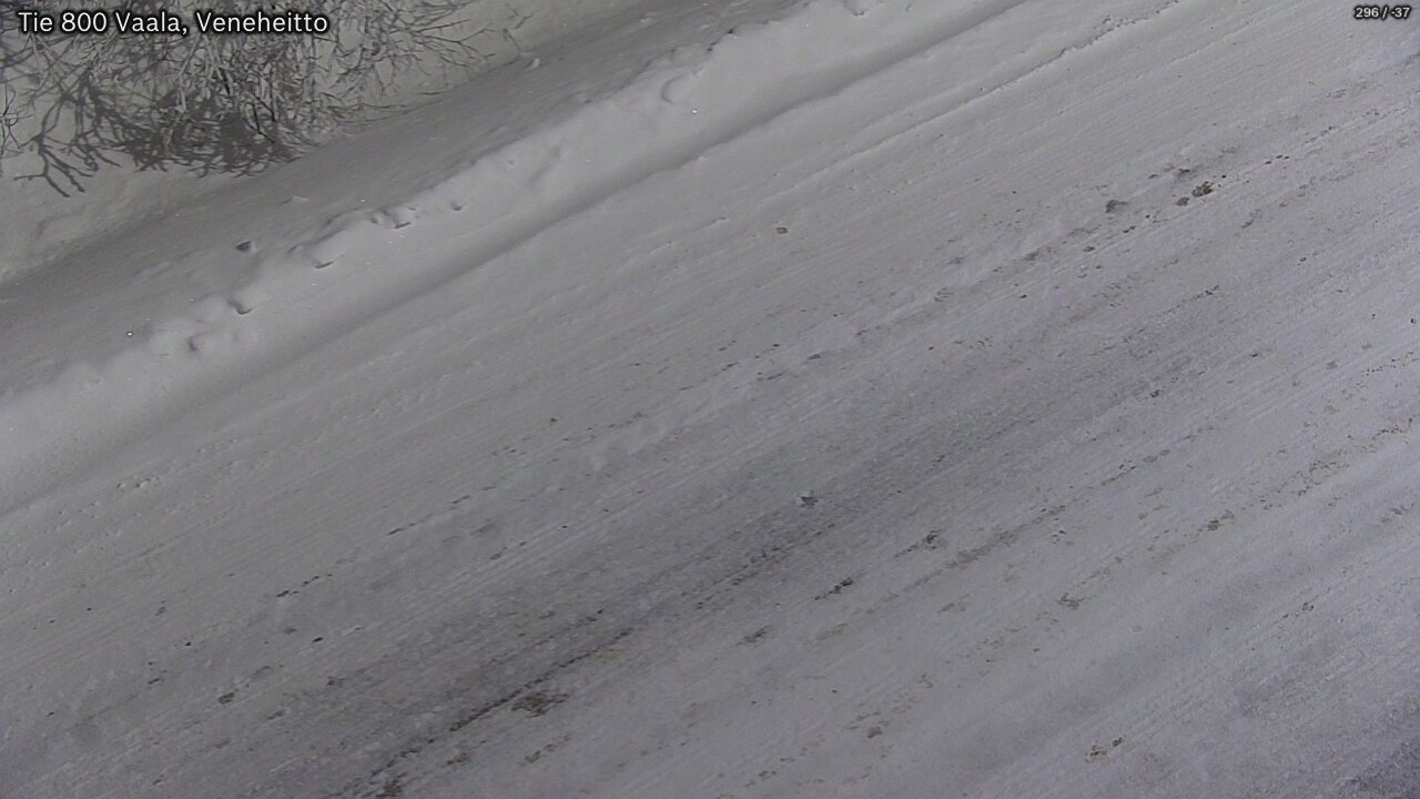 Weather Camera Image Road 800 Vaala, Veneheitto, Vaala, Pohjois-Pohjanmaa