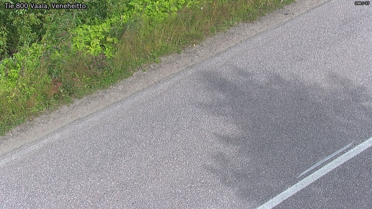 Weather Camera Image Road 800 Vaala, Veneheitto, Vaala, Pohjois-Pohjanmaa