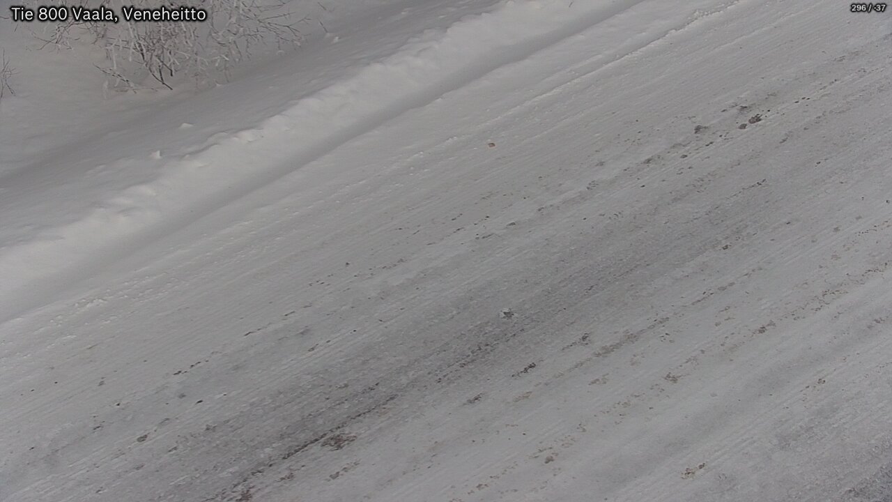 Weather Camera Image Road 800 Vaala, Veneheitto, Vaala, Pohjois-Pohjanmaa