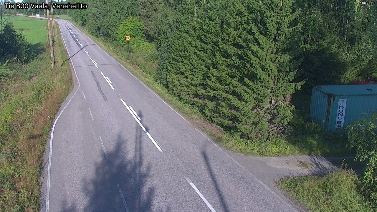 Weather Camera Image Väg 800 Vaala, Veneheitto, Vaala, Pohjois-Pohjanmaa