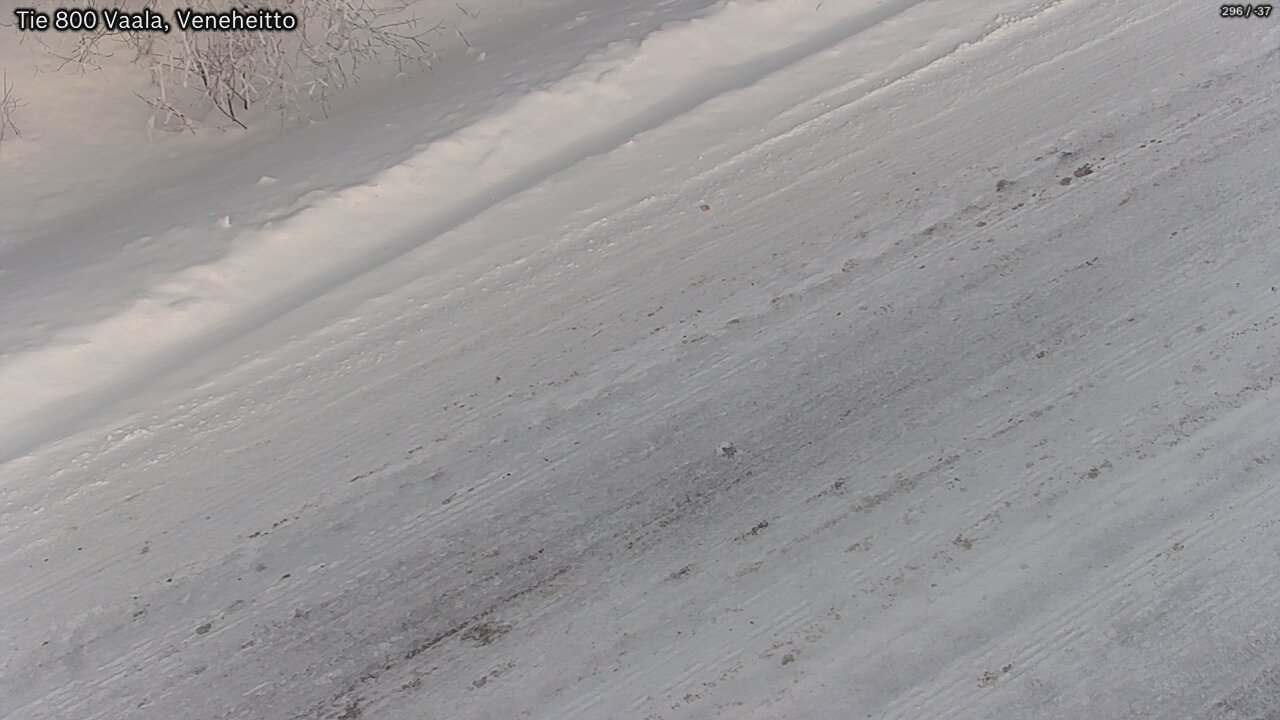 Weather Camera Image Road 800 Vaala, Veneheitto, Vaala, Pohjois-Pohjanmaa