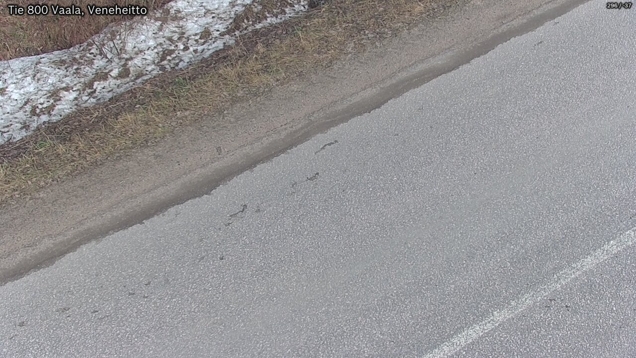 Weather Camera Image Road 800 Vaala, Veneheitto, Vaala, Pohjois-Pohjanmaa