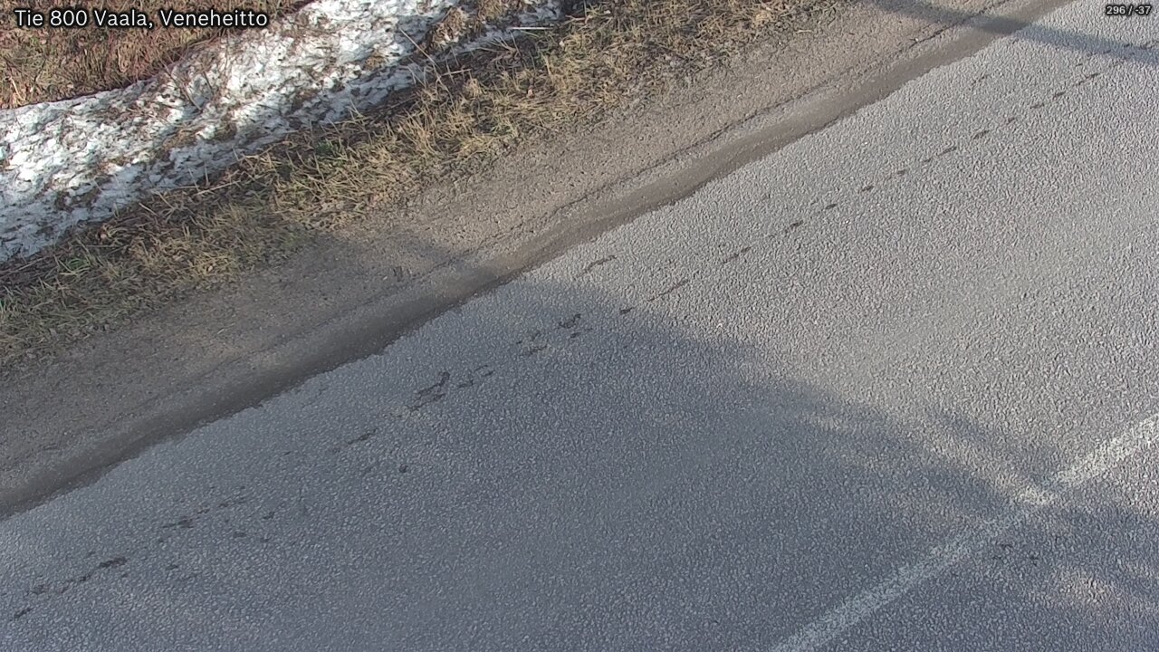 Weather Camera Image Road 800 Vaala, Veneheitto, Vaala, Pohjois-Pohjanmaa