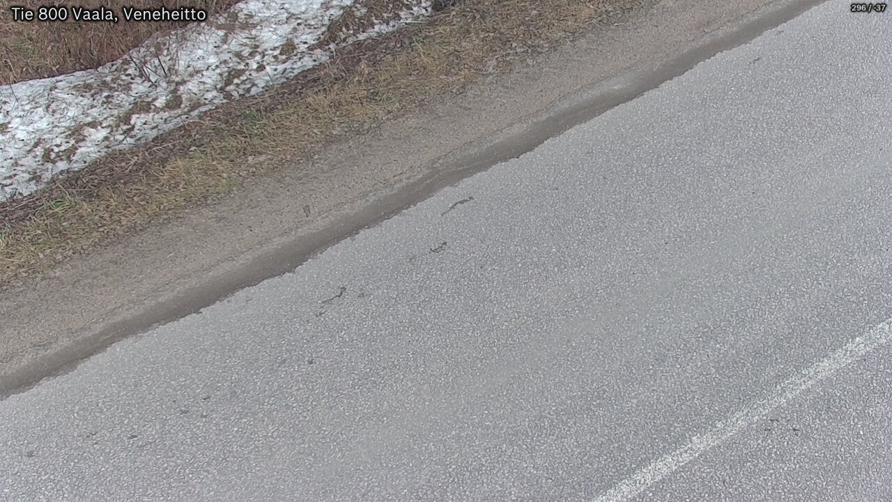 Weather Camera Image Road 800 Vaala, Veneheitto, Vaala, Pohjois-Pohjanmaa