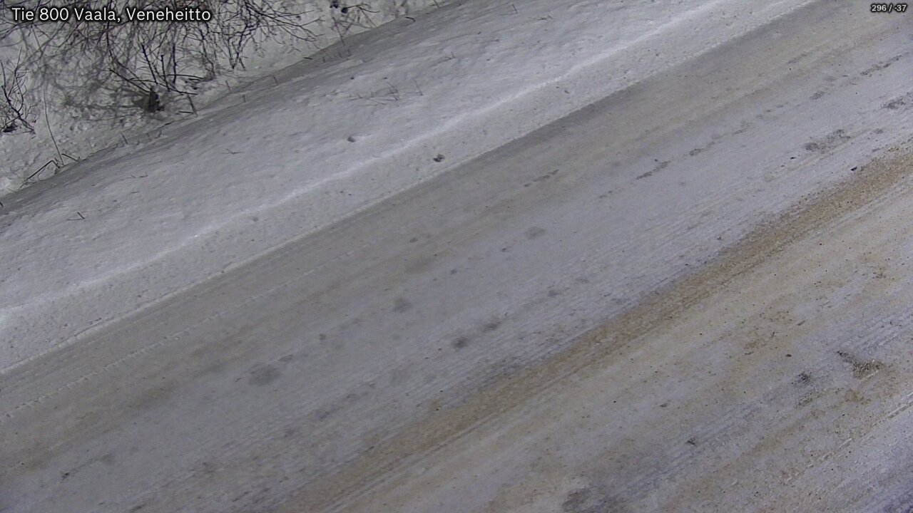 Weather Camera Image Väg 800 Vaala, Veneheitto, Vaala, Pohjois-Pohjanmaa