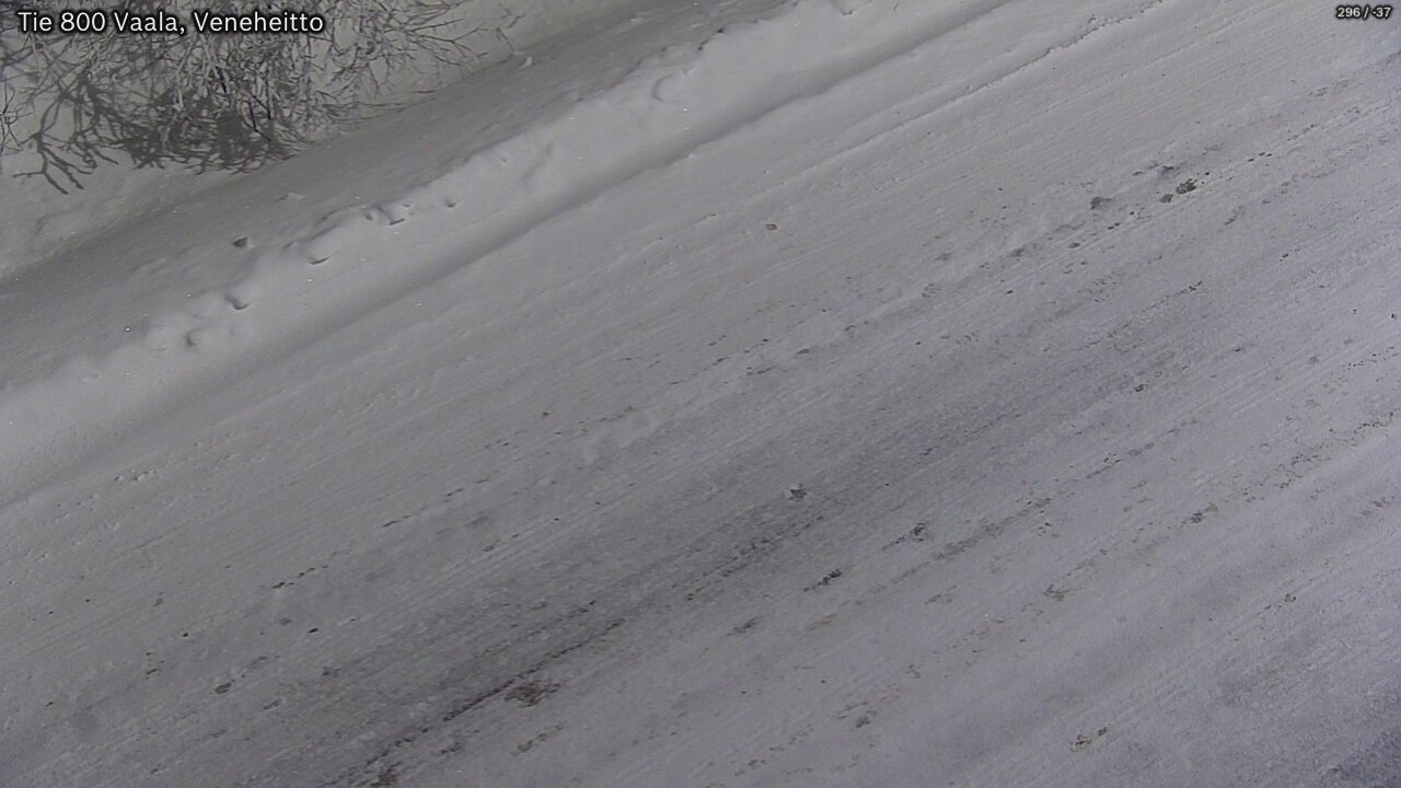 Weather Camera Image Road 800 Vaala, Veneheitto, Vaala, Pohjois-Pohjanmaa