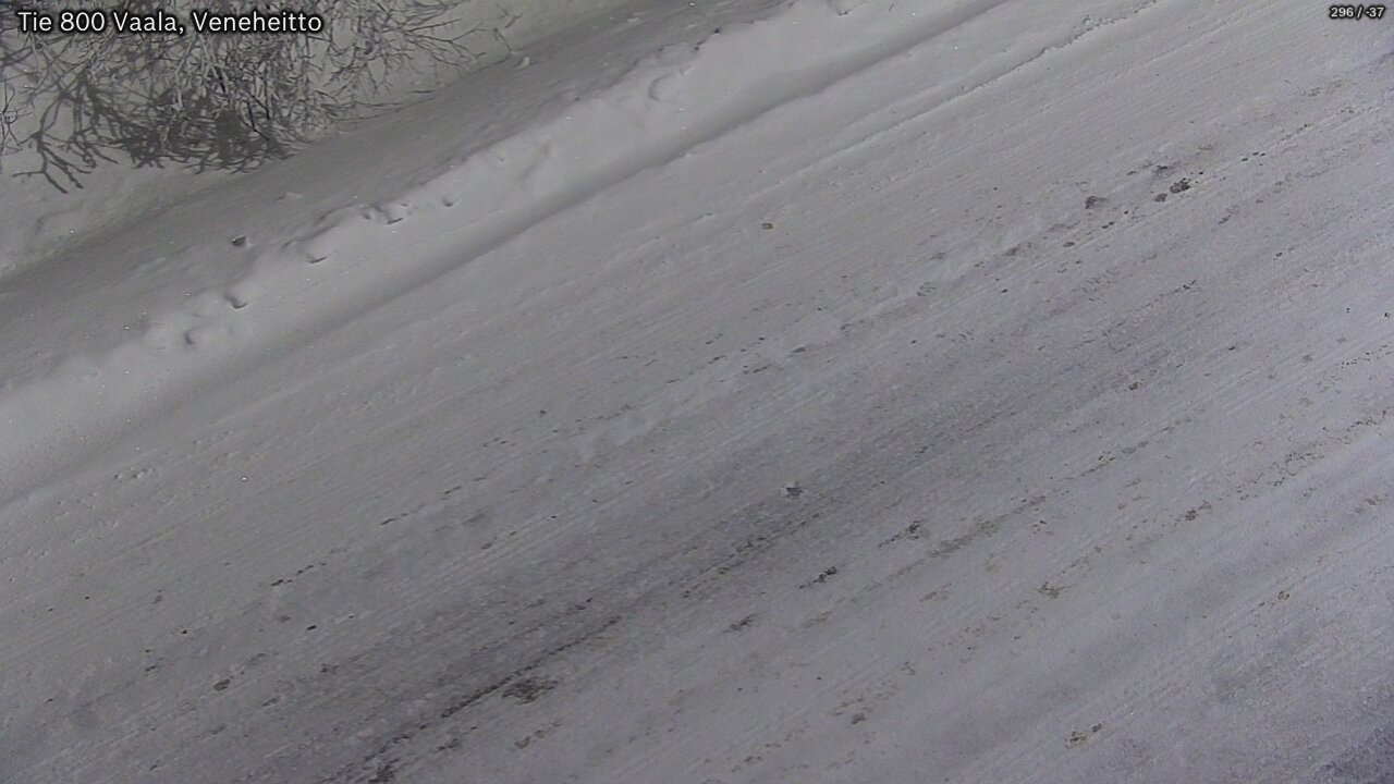 Weather Camera Image Road 800 Vaala, Veneheitto, Vaala, Pohjois-Pohjanmaa